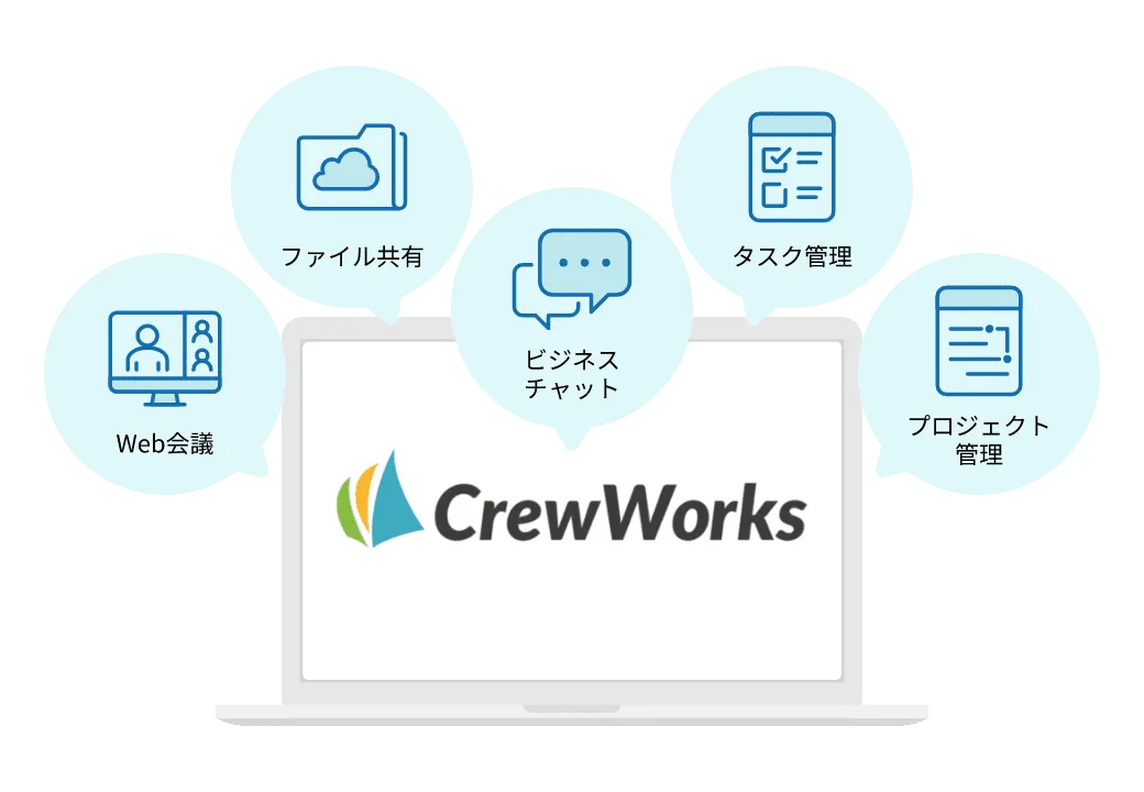 CrewWorksならすべての情報をまとめて管理